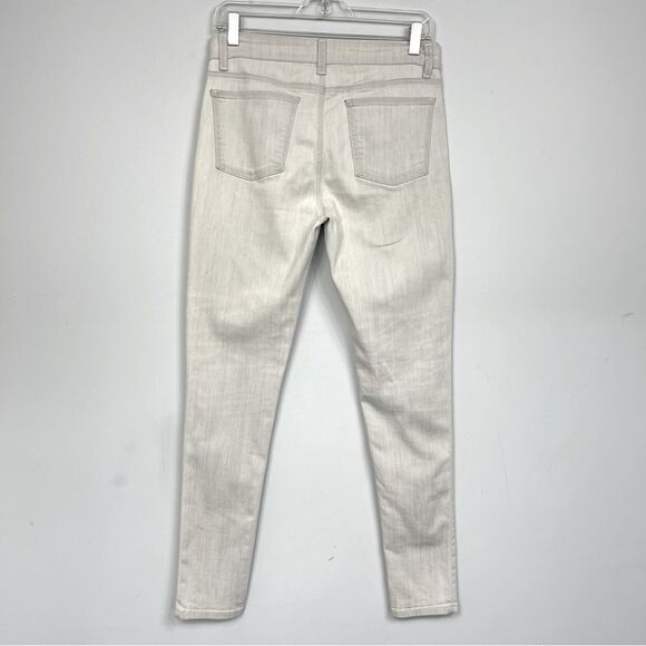 EILEEN FISHER Garment Dyed Light Wash Skinny Organic Cotton Jeans R16MDN Size 6 - Picture 6 of 15